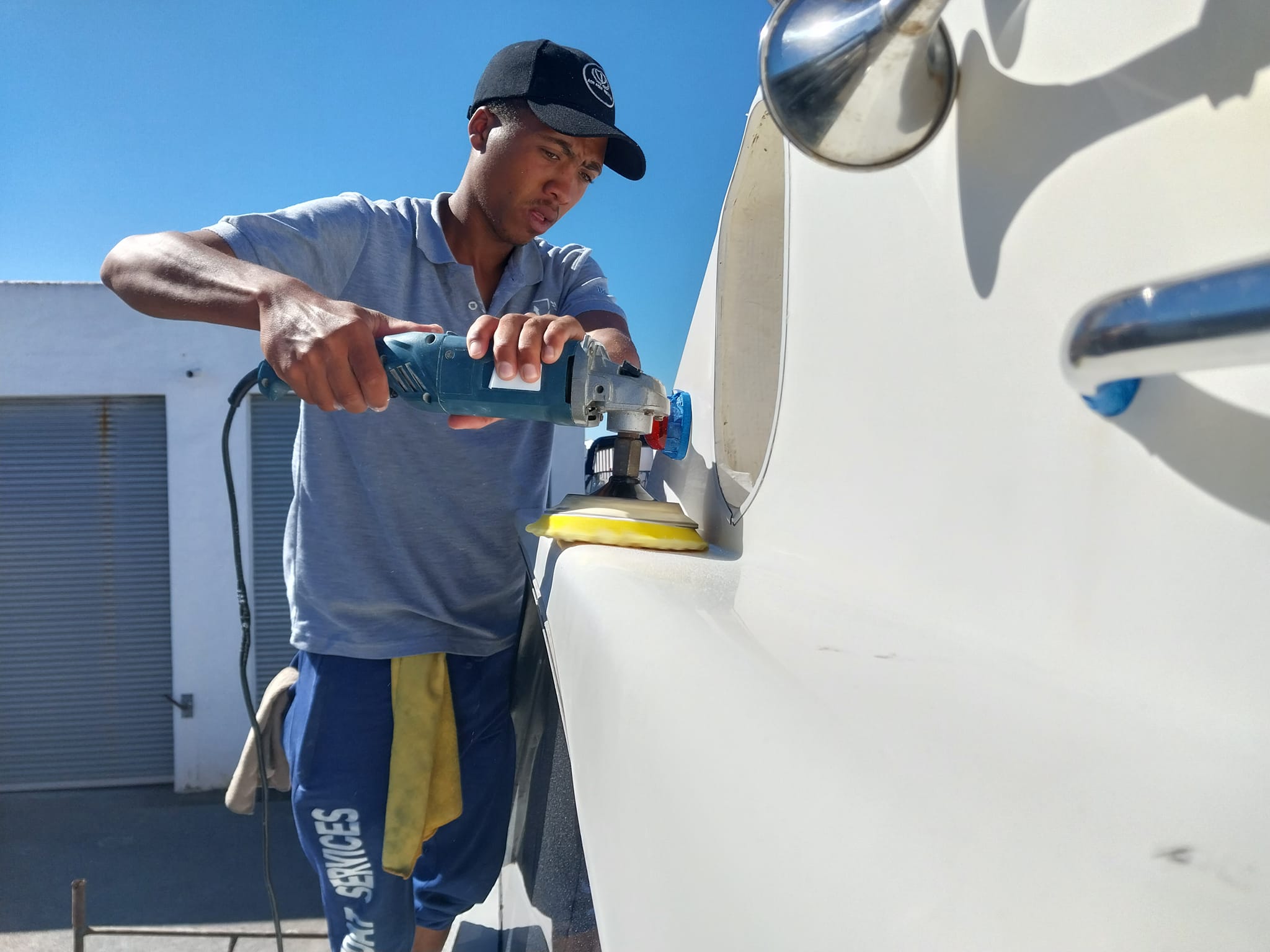 Marine boat detailing and surface protection in Langebaan